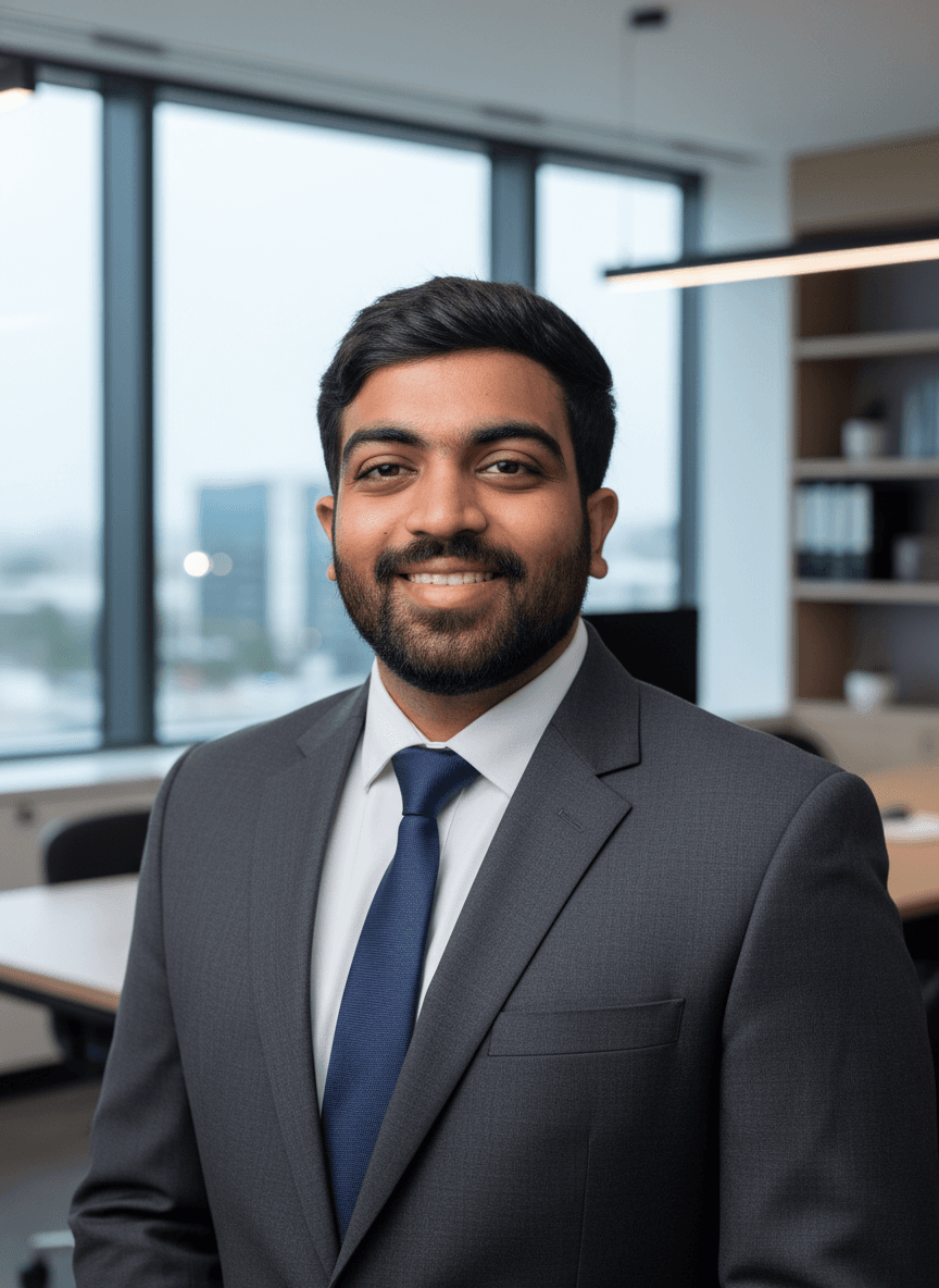 Corporate portrait — the transformed result